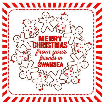 Personalised Merry Christmas From Your Friends In…Card, 3 of 3