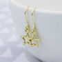 Gold Plated Star Earrings, thumbnail 6 of 10