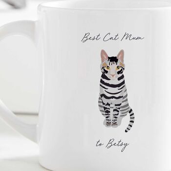 Personalised Cat Mum Mug, 2 of 3