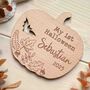 Personalised My First Halloween Wooden Disc Sign, thumbnail 2 of 3