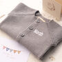 Hound Grey Bubble Baby Cardigan, thumbnail 1 of 10