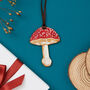 Toadstool Mushroom Hanging Decoration Gift, thumbnail 1 of 4