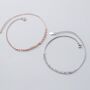 Sterling Silver Layered Chain Anklet, thumbnail 1 of 6