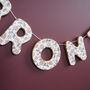 Personalised Floral Clay Name Garland, thumbnail 6 of 6