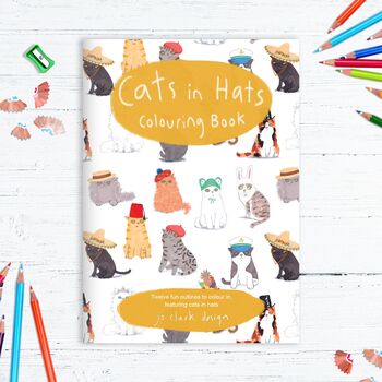 Colouring Book Set Of Five Funny Cat Colouring In Books, 10 of 12