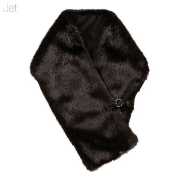 Buckle Scarf. Luxury Faux Fur By Helen Moore, 3 of 3