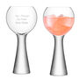 Personalised Moya Gin Balloon Glasses – Pair, thumbnail 1 of 3