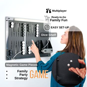 Luxury Backgammon Board For Wall, 4 of 8