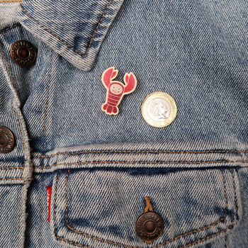 Red Lobster Pin Badge, 5 of 5