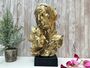 Abstract Couple Sculpture With Gold Leaf Detail Gift Ornament, thumbnail 1 of 9