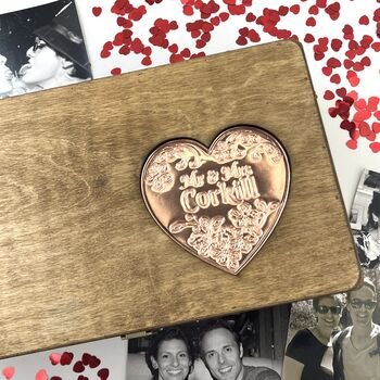 Personalised Mr And Mrs Memory Box, 3 of 12