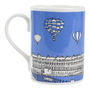 Bath Bone China Mug 'Royal Crescent' Blue, thumbnail 2 of 4
