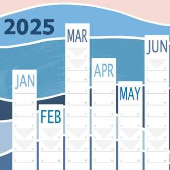 2025 Wall Year Planner Water Design, 3 of 3