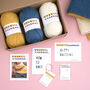 100% Wool Lizzie Scarf Knitting Kit, thumbnail 3 of 5