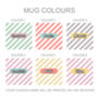 Personalised Social Butterfly Candy Stripe Mug, thumbnail 2 of 2