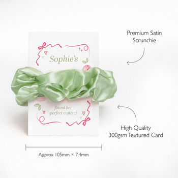 Perfect Matcha Hen Party Favours Scrunchies Party Bag Fillers, 8 of 8