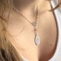 Tennis And Ball Lariat Necklace, thumbnail 1 of 3