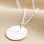 Personalised Swash Initial Disc Necklace, thumbnail 1 of 12