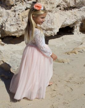 Mary Jane In Blush ~ Flower Girl Dress Or Party Girl Dress, 6 of 9