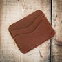 Personalised Leather Mens Minimalist Card Wallet, thumbnail 1 of 12