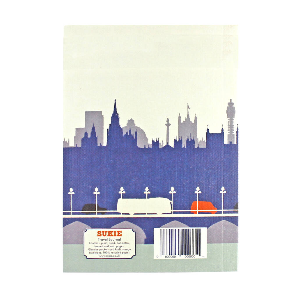 Personalised London Travel Journal By Sukie 