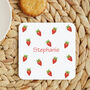 Personalised Strawberries Coaster, thumbnail 2 of 2