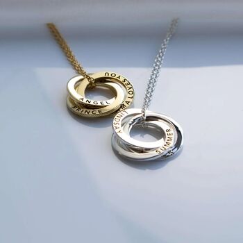 Personalised Russian Ring Necklace, 5 of 12