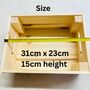 Personalised Easter Crate Name Sign Wooden Easter Box, thumbnail 8 of 12