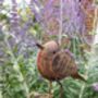 Metal Robin Redbreast Garden Stake – Bird Ornament, thumbnail 1 of 8