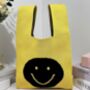 Happy Face Stretchable Woven Fabric Bag, thumbnail 7 of 7