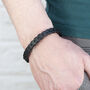 Personalised Men's Leather Chevron Bracelet, thumbnail 3 of 7