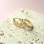 Star Huggie Hoop Earrings Gold Plated Water Resistant, thumbnail 2 of 3