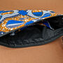 Large African Print Zip Pouch | Bolande Print, thumbnail 7 of 7