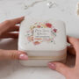 Dusky Roses And Wildflower Framed Jewellery Box, thumbnail 2 of 7