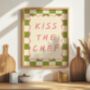 Kiss The Chef Wall Art Print Kitchen Poster, thumbnail 9 of 10