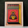 Fortune Teller Matchbox Art Print Poster, thumbnail 3 of 4