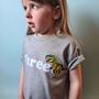 Boy's Birthday Age T Shirt Custom, Dinosaur, thumbnail 2 of 7