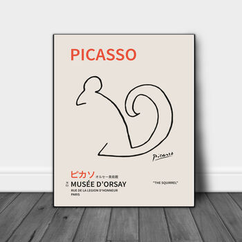 Picasso Japanese Squirrel Art Print, 2 of 4