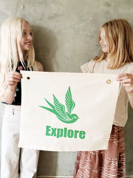 Explore Fabric Banner Flag, 4 of 5
