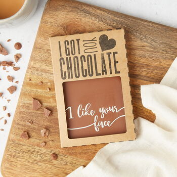 'I Like Your Face' Belgian Chocolate Valentine's Gift, 3 of 9