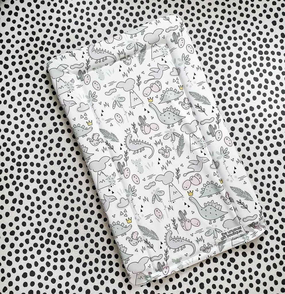 Dinosaur Deluxe Baby Changing Mat By The Unusual Gift Boutique