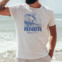 Personalised Mens Surfing Holiday Travel T Shirt, thumbnail 1 of 2