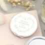 Personalised Floral Heart Compact Mirror, thumbnail 2 of 4