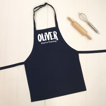 Chef In Training Personalised Kids Apron, 6 of 7