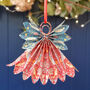 Handmade Paper Angel Christmas Tree Decoration, thumbnail 4 of 9
