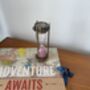 Solid Brass Sand Timer Hour Glass With Compass, thumbnail 5 of 6