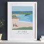 Personalised St Ives Beach Family Art, thumbnail 4 of 9