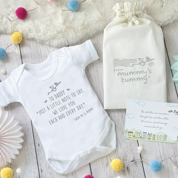 Gift For New Dad, Message From The Bump, Gift, 7 of 11