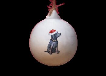 Labrador Black Ceramic Bauble, 2 of 2