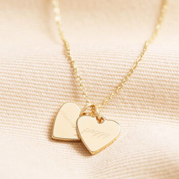 Personalised Family Small Heart Charm Necklace, 4 of 7